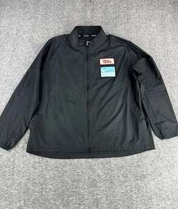 Nike Chaqueta de Correr para Hombres XL Negra Cremallera Completa Dri Fit Body Shop Corredor de Vientos - Imagen 1 de 9