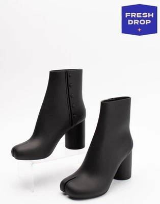 RRP€717 MAISON MARGIELA Rubber Ankle Boots US5 UK2 EU35 Tabi Toe Made in Italy - Image 1 of 4