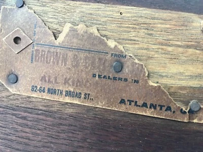 Antique Oak Full size head/foot board by Brown & Cattle Atlanta GA - Image 1 of 3