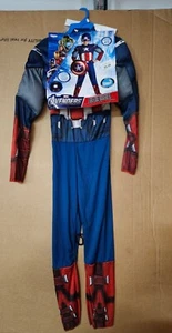 Marvel Captain America Halloween Kostüm Kinder Große 10-12 Neu mit Etikett - Bild 1 von 5
