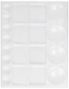 Acrylic/watercolor Palette 93/4 X 13 Inches White - Picture 1 of 1