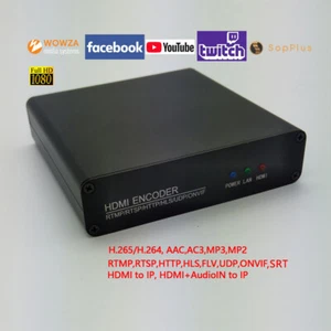 HDMI to IP H.265/H.264 HDMI video Encoder via HTTP RTSP RTMPS UDP ONVIF SRT NVR - Picture 1 of 8