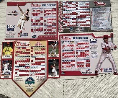 PHILADELPHIA PHILLIES: 2007, 2007, 2009, 2010 & P Magnets, 11 Pics, 6 Fotos - Image 1 of 4