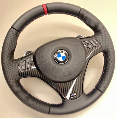 BMW E92 E93 STEERING WHEEL LCI SHIFTERS E90 E88 E87 E84 E82 1 3 SERIES FREE SHIP - Image 1 of 4