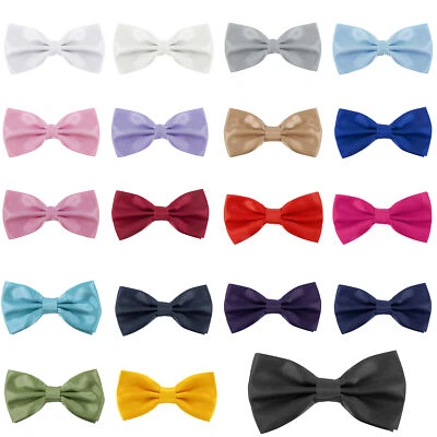 Time to Sparkle Mens Paisley Bow Tie 19 Colours Adjustable Formal Wedding Party - Image 1 of 4
