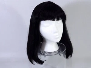 Schwarz Bob geschnitten Peggy Sue Erwachsene Perücke Kleopatra Cosplay Halloween Kostüm Zubehör - Bild 1 von 7