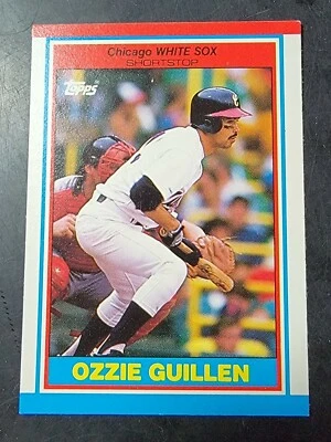 1989 Topps UK Mini's Baseball #35 Ozzie Guillen  - Image 1 of 2