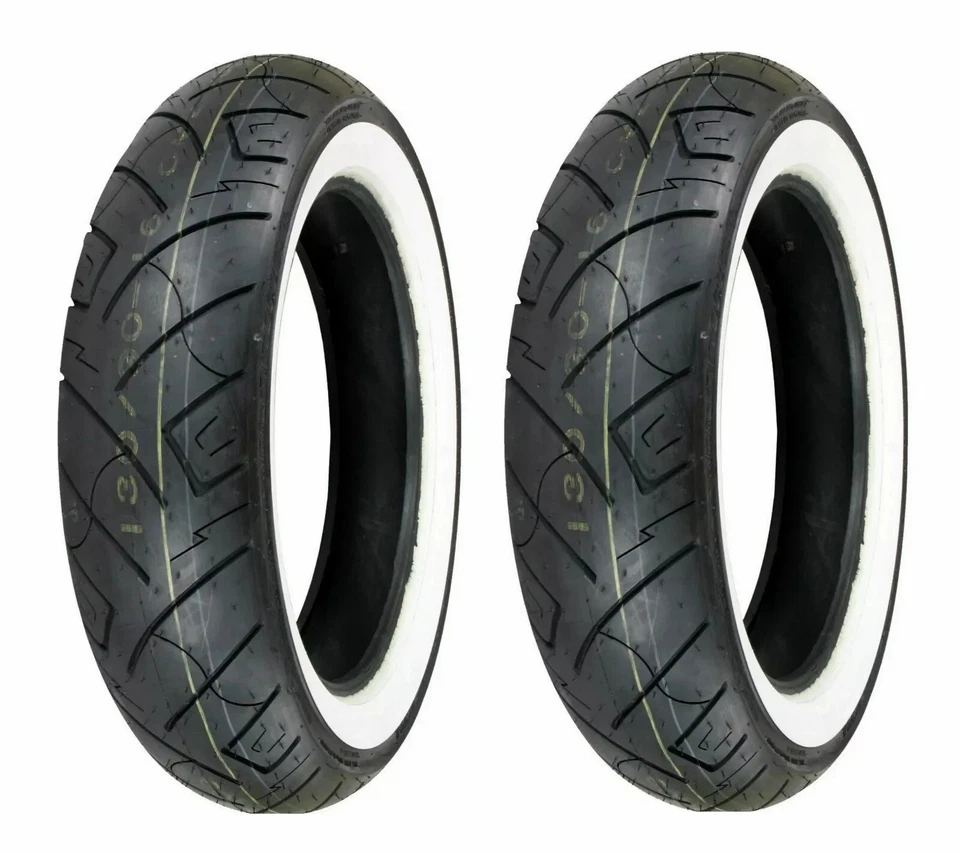 Shinko 140/80-17 & 170/80-15 777 White Wall Tires Honda VTX1300R/S/T,VT1300CR/CT - Image 1 of 3