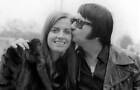 Roy Orbison kissing his wife Barbara Anne Marie 22nd April 1970 Old Photo