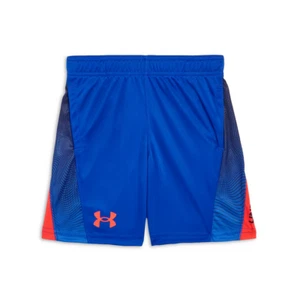 Under Armour Boys' Digital Warp Fade Print Basketball Shorts Blue Size 5 1328 - Picture 1 of 1