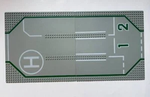 Vintage Lego Helicopter Helipad Grey Base Plates Sets 6391 6387 6384 - Picture 1 of 1