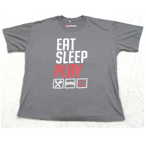 Eat Sleep Play Quil Ceda Creek Casino Graphic Gray T-Shirt Top Men's Size XL X29 - Picture 1 of 4