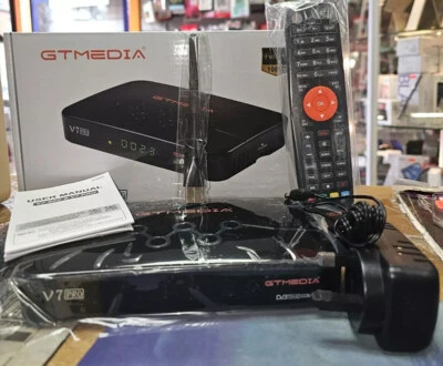 GTMEDIA 1080p HD Satellite Receiver Sat DVB-S2/S2X/T2 Terrestrial Set Top Box UK - Image 1 of 4