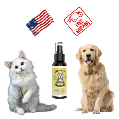 Cat Dental Oral Care Dog Spray Pet Breath Freshener Protects Gums and Teeth  - Image 1 of 4