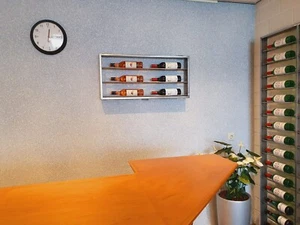 Wine Rack Wall Mounted, Black Wine Rack, Vertical Wine Rack - Picture 1 of 4