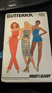 Butterick Dress & Jumpsuit Pattern # 3111 Size Medium (12-14), Bust 34-36" - Cut - Picture 1 of 1