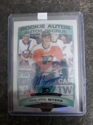 2019-20 O-Pee-Chee Platinum Rookie Autos Philippe Myers Card# R-PM - Image 1 of 2