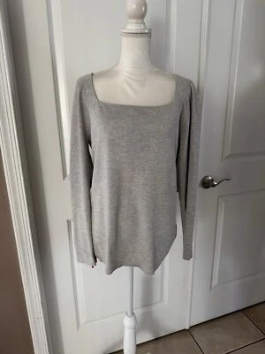 SUÉTER LAFAYETTE 148 NUEVA YORK AJUSTADO COSTILLA MEZCLA SEDA. Talla XXL. Precio de venta sugerido por el fabricante $448 Foto 1 de 4