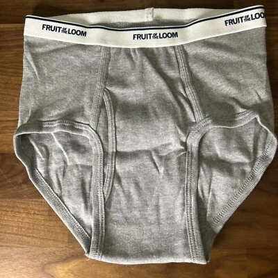 Calzoncillo de algodón Fruit Of The Loom Boy de colección talla L para hombre pequeño timbre gris Foto 1 de 4