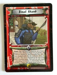Final Stand L5R Leyenda de los Cinco Anillos CCG Tiempo del Vacío 1997 - Imagen 1 de 2