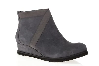 Mujer ANDRE ASSOUS Gris Cuero Cuña Botines Zapatos Talla 37 M Foto 1 de 4