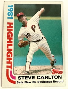 1982 Topps Steve Carlton Baseball Card #1 NM-Mint FREE SHIPPING - Picture 1 of 2