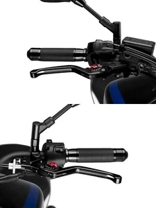 Leve freno e frizione Kawasaki ZH2 2020-2024 Puig nero rosso lunghezza standard - Foto 1 di 3