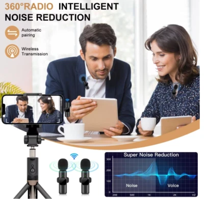 Kabelloses Funk  Ansteck Mikrofon für Iphone IPad MacBook | Android | Notebook - Bild 1 von 2