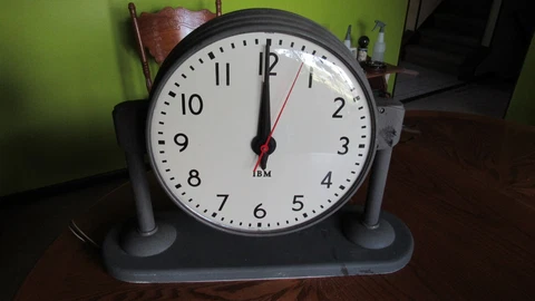 IBM authentic 1940's 50's double faced school clock Cover