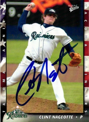 Clint Nageotte Signed 2004 MultiAd Tacoma Rainiers #24 Seattle Mariners - Image 1 of 2