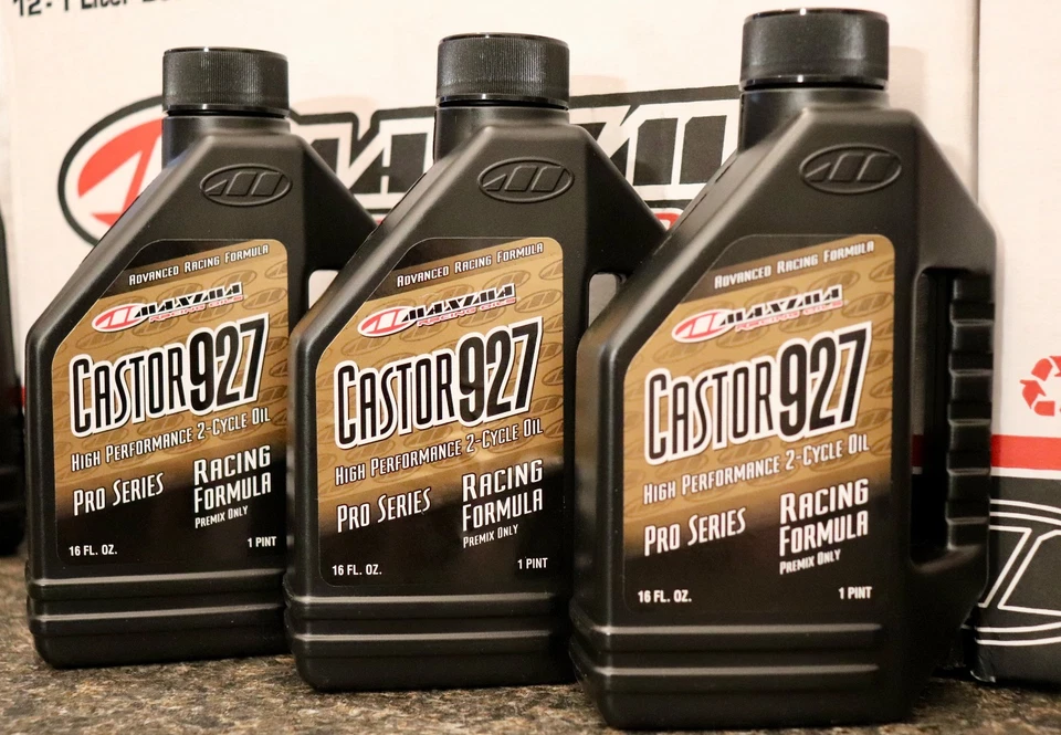 Aceite de carreras 3 Máxima Pro Series Castor 927 16 oz 2 tiempos premezcla: Banshee CR YZ Foto 1 de 1