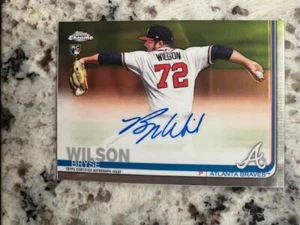 2019 TOPPS CHROME ROOKIE AUTO CARD ATLANTA BRAVES BRYSE WILSON #RA-BW - Picture 1 of 1