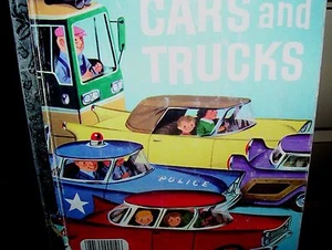 CARS AND TRUCKS A LITTLE GOLDEN BOOK PICTURES BY RICHARD SCARRY FREE SHIPPING! - Picture 1 of 1
