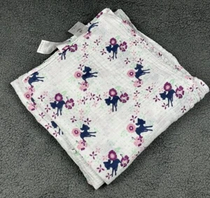 Aden Anais Disney Baby Swaddle Blanket Bambi Muslin Purple Flower Limited HTF - Picture 1 of 6