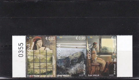 Kosovo visual art mnh set 2019 Cover