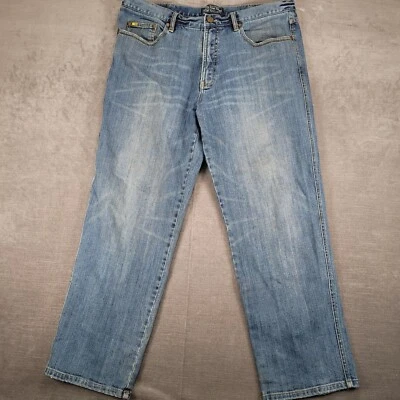 Nat Nast Y2K Denim Jeans Light Wash Straight Leg Cotton Blend Mens Size 38x30 - Image 1 of 4