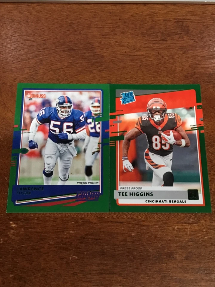 2020 DONRUSS YOU PICK GREEN PRESS PROOF TEE HIGGINS EDWARDS-HELAIRE RC‘S UPDATED - Image 1 of 1