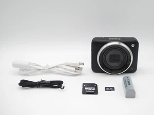 English OK MINT Canon PowerShot N2 Black 16.0MP Wi-Fi Digital Camera From JAPAN - Picture 1 of 17