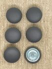 Faux Leather 45L/28mm Grey Vinyl Covered Loop Back Upholstery Buttons Dark Grey