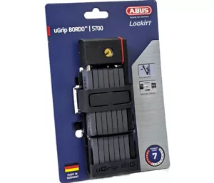 ABUS uGrip Bordo Big 5700/100 klappbares Fahrradschloss schwarz Made in Germany - Bild 1 von 2