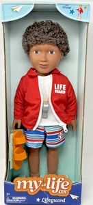Muñeca My Life as Lifeguard afroamericana niño posable 18" - Imagen 1 de 11