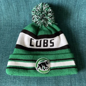 Gorra gorra tejida con puños MLB Chicago Cubs New Era verde, negro y blanco - Imagen 1 de 6