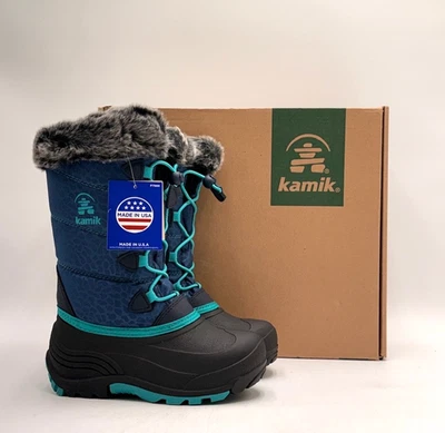 Kamik SNOWGYPSY3 Kid's NEW Boots Blue Multiple Sizes - Image 1 of 4