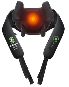 MASGRE Cordless Shiatsu Neck and Back Massager with Heat, 2500mAh...30 - Picture 1 of 9