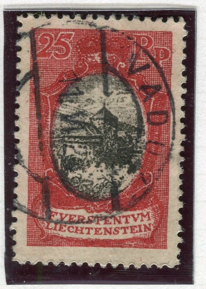 LIECHTENSTEIN; 1921 early Architecture issue fine used 25rp. value - Image 1 of 1