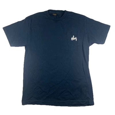 Obey T-Shirt Men's Large Blue Short Sleeve Pocket Logo Worldwide Propaganda - Image 1 of 4