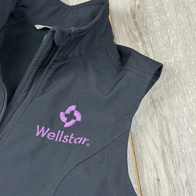 Wellstar Healthcare Employee Uniform Fleece Vest Women’s Size S Softshell Black - Image 1 of 4