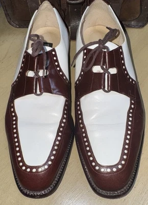 Zapatos De Colección Kenneth Cole New York Spectator Marrón y Blanco 10M Foto 1 de 4