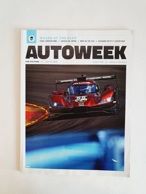AutoWeek Magazine July 15, 2019 - Mazda At The Glen - Toyota Gr Richard Petty - Image 1 of 3