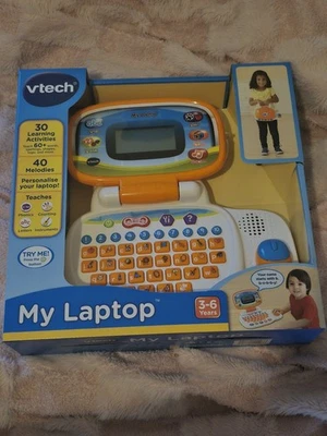 VTech 155403 Pre School Laptop Interactive Educational Kids Computer Toy with 30 - Image 1 of 2